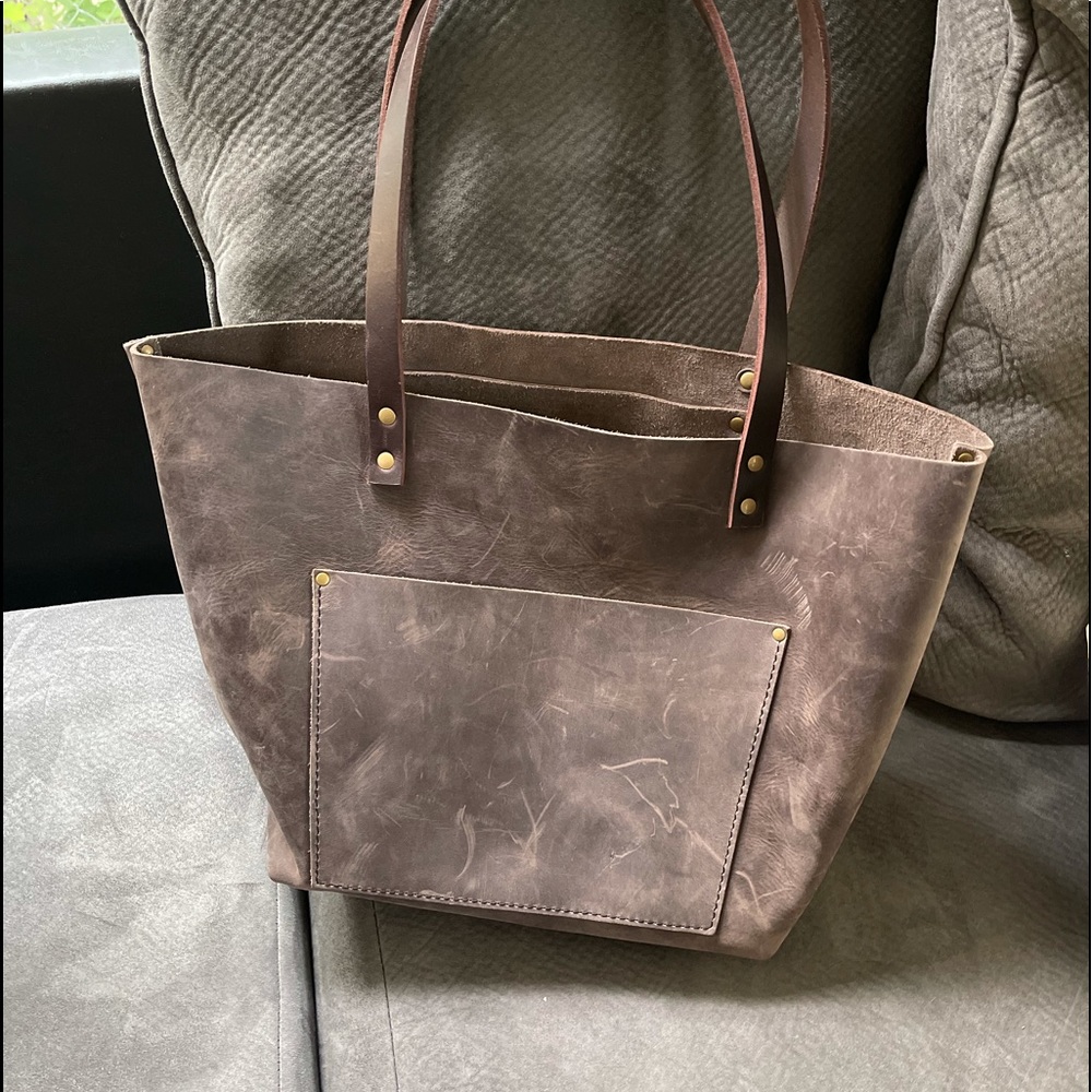 Portland leather large tote